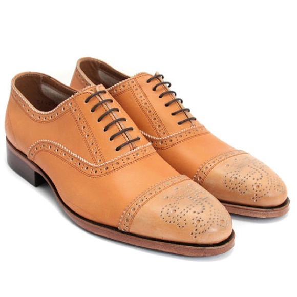 John Fluevog Shoes - John Fluevog Brandenburg capped toe brogue shoes